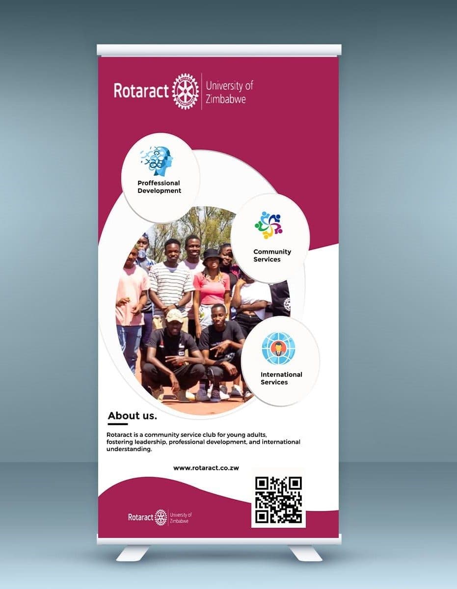 Rotaract UZ Roll-up Banner — image 2